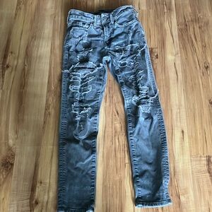 Grey distressed American Eagle jeans